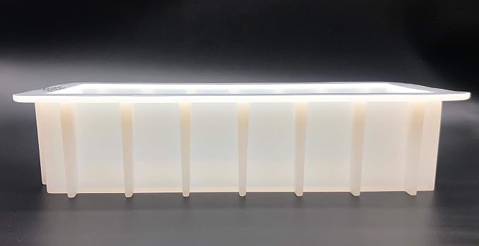 Loaf Soap Silicone Mold 10 Inch Rectangular White DIY Handmade Swirl Tool
