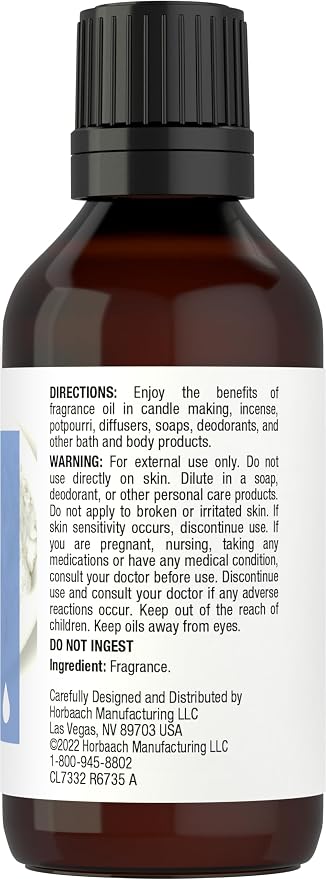 Horbäach Baby Powder Fragrance Oil | 1 fl oz (30ml) | Premium Grade