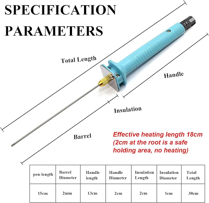 Foam Cutter Electric Hot Wire Foam Cutter Kit Foam Cutting Pen Set 30W 20cm Styrofoam Cutting Pen With Power Adaptor Electric Cutting Machine Pen Tools Kit For Art Making Foam Carving