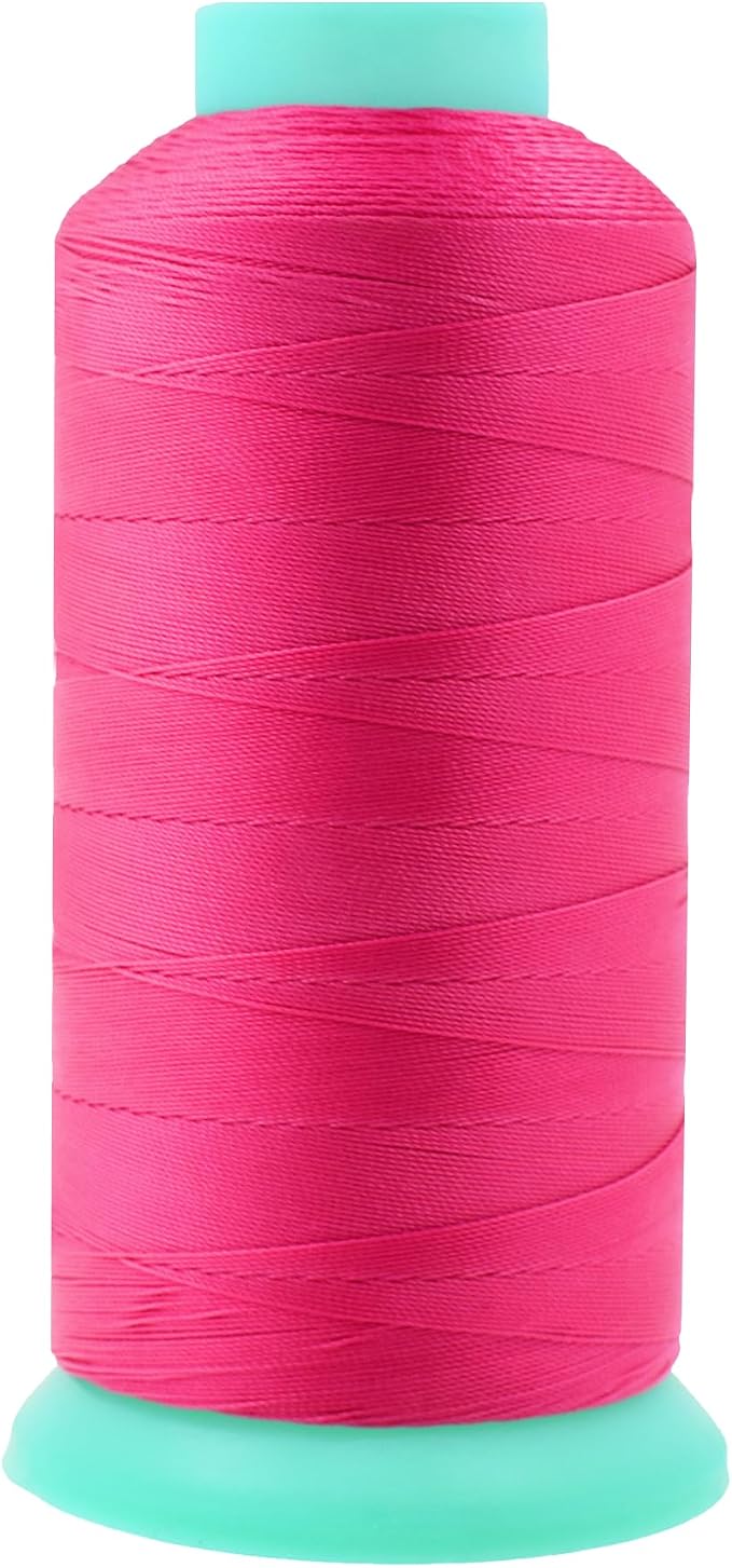 Mandala Crafts Size 92 280D T90 Hot Pink Bonded Nylon Thread, 1100 YDs