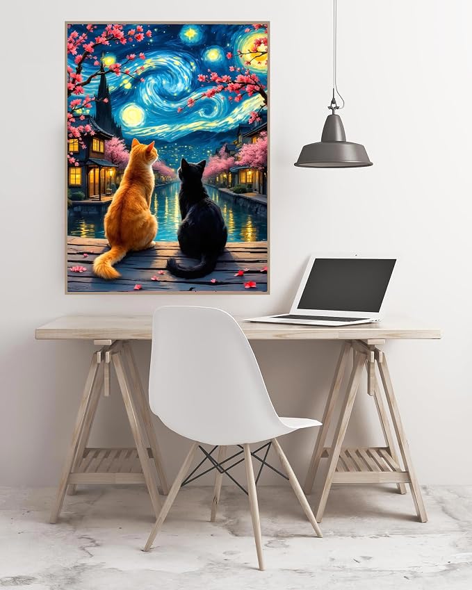 askkqtx Starry Sky Diamond Art Kits for Adults 12x16 Inch