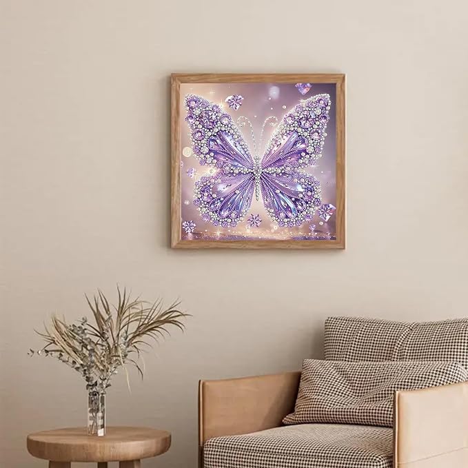 Butterfly Diamond Art Kits for Adults Special Shape Diamond Painting