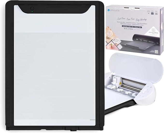 Silhouette Electrostatic Mat for Cameo 5 / Plus, 12” x 12” - Black