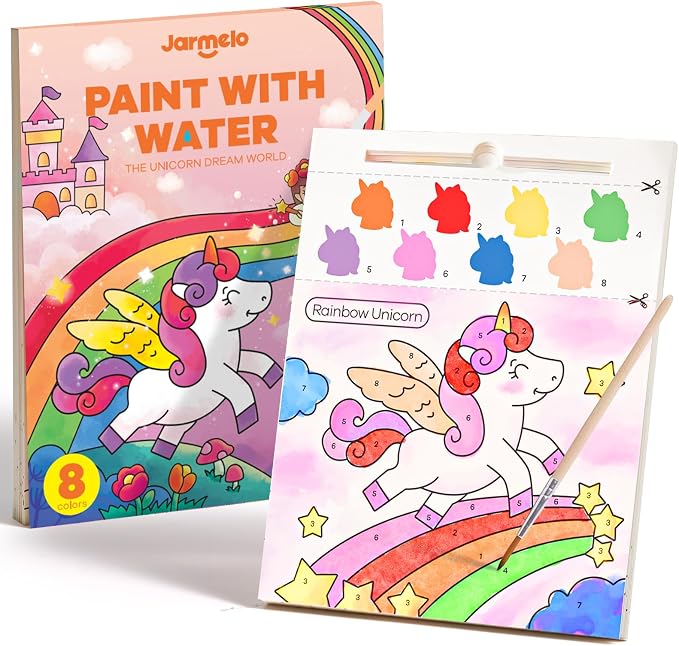 Jar Melo Paint with Water Books for Toddlers, Unicorns