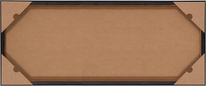 Kate and Laurel Sylvie Blank Framed Canvas Wall Art, 18x40 White, Modern Empty Canvas for Paint-Your-Own Art, Premium Framed