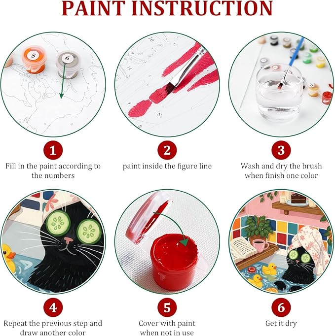 WUDWL Paint by Numbers Kit for Adults Beginner, with Framed