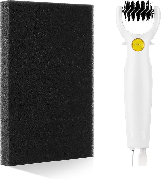3 in 1 Multipurpose Craft Tool, Die Brush, 3-in-1 Weeding Tool,Brush,Scrape,Pierce,Embossing and Cutting Machine Accessory, Retractable Design,Die Brush and Foam Pad,Intricate Die Paper Remover Set