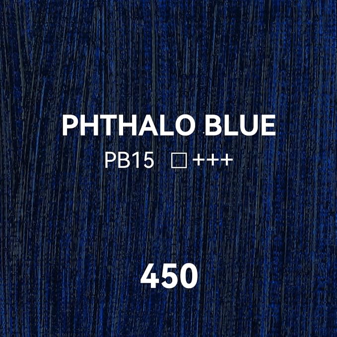 PHOENIX Phthalo Blue Oil Paint - Studio Oil Paint Single Large Tube - 170ml / 5.75 Fl oz. Phthalo Blue 450