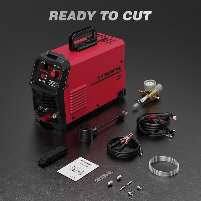 ARCCAPTAIN 55A Plasma Cutter Machine, Non-Touch Pilot Arc, 120V/240V