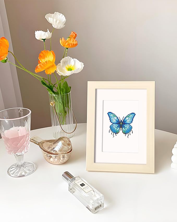 PeakLuv Mini Diamond Art Kits Butterfly Small Diamond Painting Kits