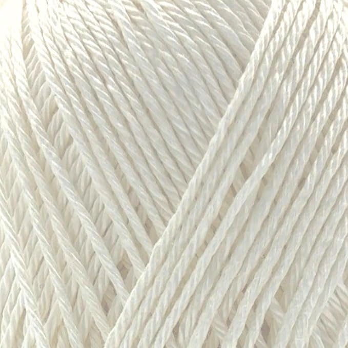 S Sensy Calinia-Mercerized Giza Cotton #2 Fine Yarn 5 Pack White 131 Yards