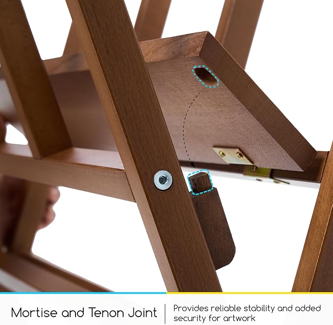 MEEDEN Art Storage Print Rack: Folding Beech Wood Display Rack for Artwork