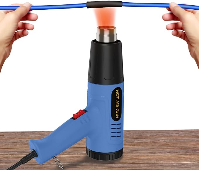 Heat gun,Fast Heat,2 Temp Settings,Overheat Protection with 4 Nozzle