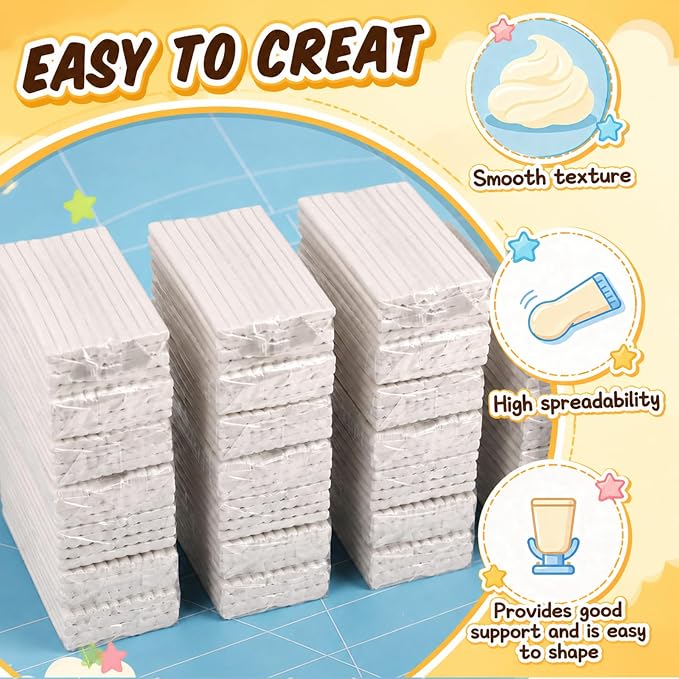 Yinder 24.6 Lbs Oven Bake Polymer Clay White with 25 Pcs Pottery Tools Kit Non Toxic DIY Clay for Modeling, Figurines, Miniatures, Jewelry, Pottery Projects Adult Arts for Beginner Crafters