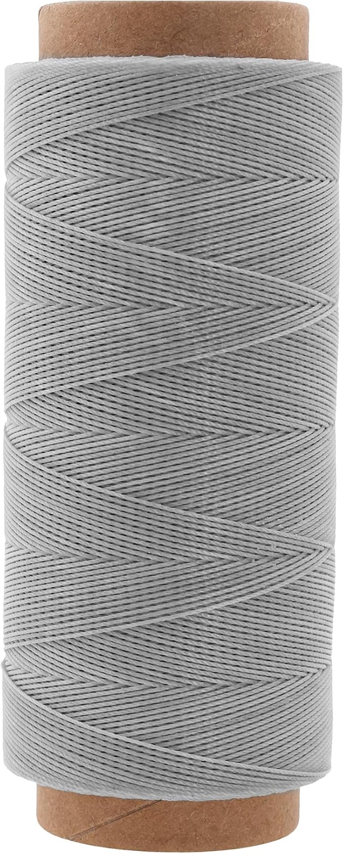Mandala Crafts 200M 0.45mm Gray Round Waxed Thread for Leather Sewing