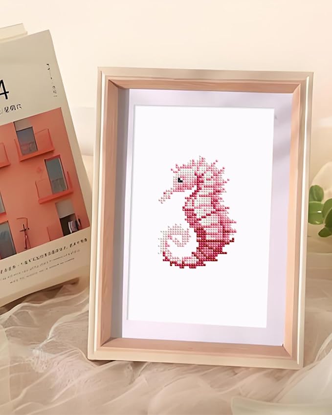 PeakLuv Small Diamond Art Kits Fishes Mini Diamond Painting Kits for Adults