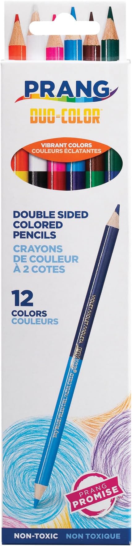 Prang Duo-Colored Pencils, Assorted Colors, 6 Ct