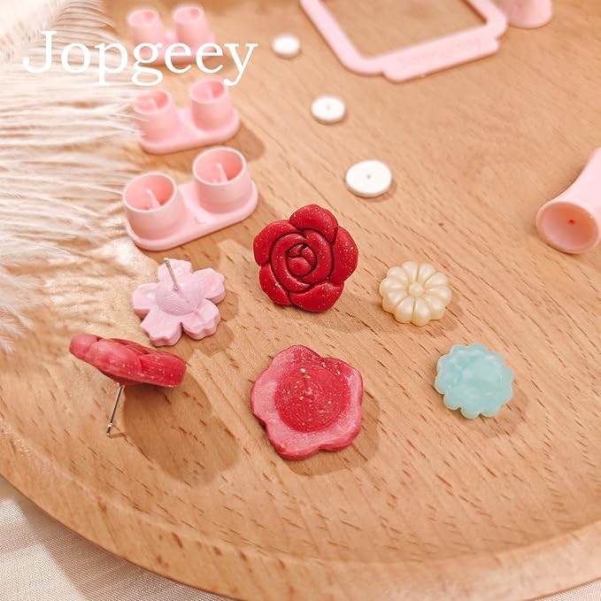 Stud Post Embedding Tool Set for Polymer Clay Earring, Polymer Clay Tools