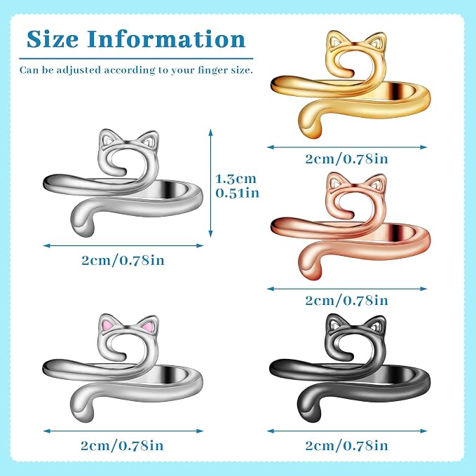 5 Pcs Crochet Ring, Adjustable Crochet Tension Rings, Yarn Ring for Finger | FOUSNOW Knitting Loop Accessories Tools, Yarn Rings for Women Mother Grandma