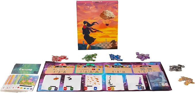 Canvas Board Game – Strategic Card Crafting Game for 1–5 Players