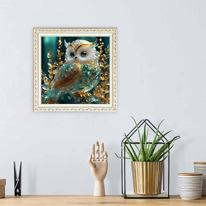 Owl 5D Diamond Painting Kits for Adults, Bird Diamond Art Kits for Adults