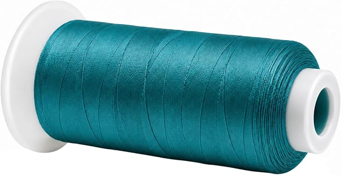 Mandala Crafts Teal Tex 90 Polyester Heavy Duty Thread for Upholstery | 1500 Yds T90 UV Resistant Strong Thread for Leather Sewing, Marine, Drapery, Jeans, Hair Weaving & Extension, Outdoor