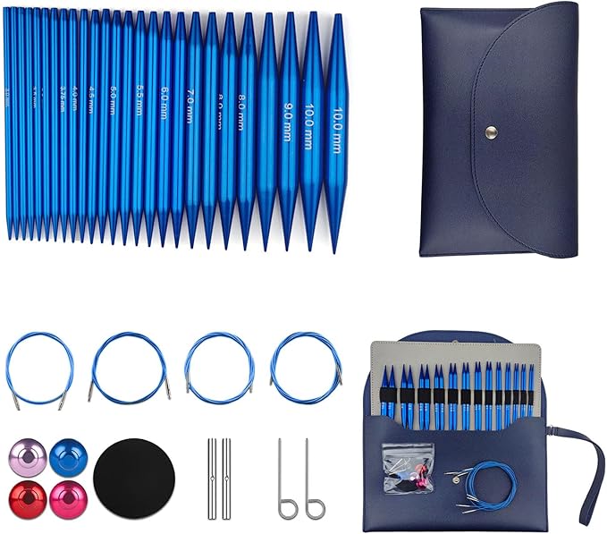 Hzkokon 13 Pairs 4 Inch Knitting Needles Set