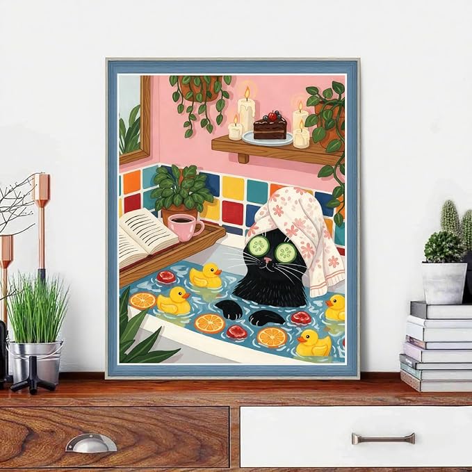 WUDWL Paint by Numbers Kit for Adults Beginner, with Framed