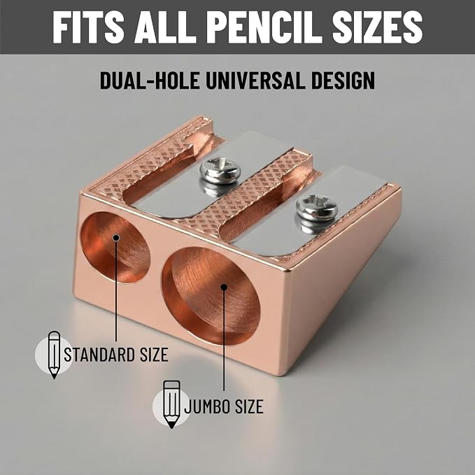 Mr. Pen- Handheld Metal Pencil Sharpener, 6 Pack