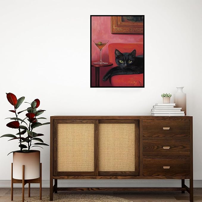 Black Cat Diamond Art Kits for Adults 12x16inch