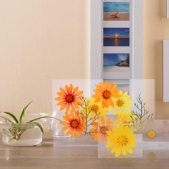 3 Pcs Rectangular Silicone Molds for Resin, Large Resin Mold Glossy Deep Square Molds 9.6''x 6.6'' w. 4''x 2.7'' w. 3.1''x 2.5'' w, Deep Epoxy Resin Molds for Flowers Preservation, Resin Casting