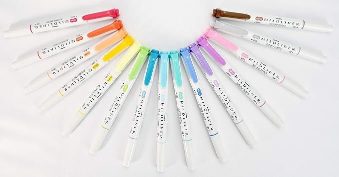 Zebra Pen MILDLINER Highlighter, Assorted, Dual Tip, Pk of 6, 90 Count Ttl