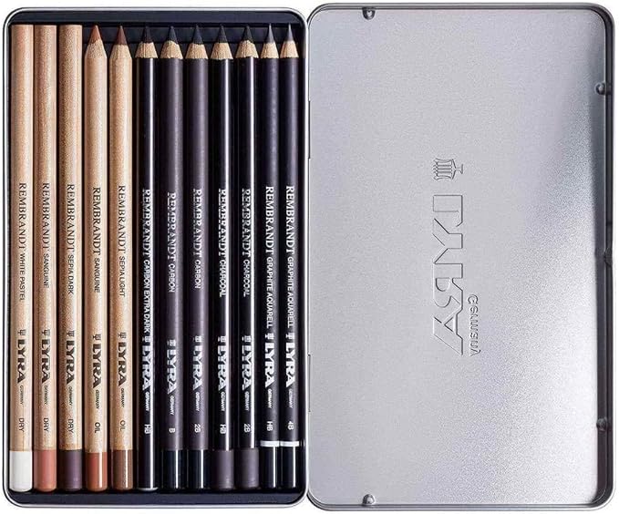 LYRA Rembrandt Art Specials, Fine Art Sketching Set, 12 Assorted Pencils, Ideal for Professionals & Students