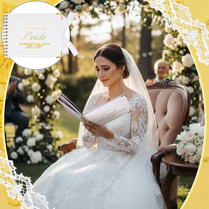Letters to Bride Scrapbook,8.5 X 7 Inch,Classic,White