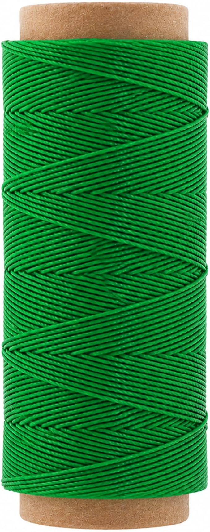 Mandala Crafts 130M 0.55mm Kelly Green Leather Sewing Round Waxed Thread