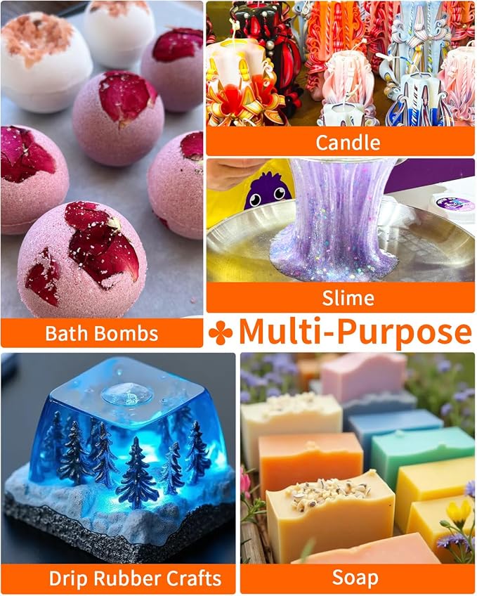 Mica Powder, 36 Colors Pearlescent Pigment Powder for Epoxy Resin, 360g Pearl Pigment Set for Soap Making, Bath Bomb, Candle Making, Art Crafts, Lip Gloss, Nail Polish, Dye