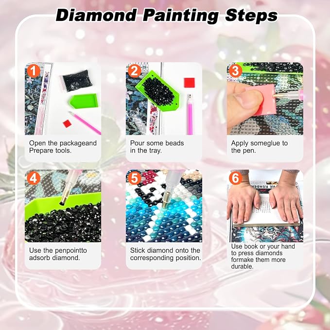 AIBOERL Diamond Art Kits for Adults,Strawberries Diamond Painting | Round Drill Strawberries Diamond Painting for Beginners DIY Rhinestone 5D Diamond dots(Gemstone Craft)Wall Art Gift 12x16IN