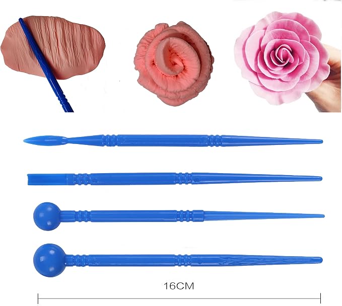 Polymer Clay Tools, Dotting Tools, Nail Art, Air Dry Clay, Sculpting Painting Embossing Scoring Modeling, Ball Stylus Pen, Rock, Silicone, Langqun