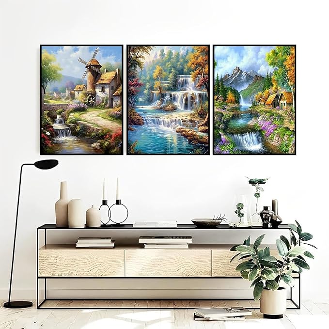 Diamond Art Kits for Adults, 3 Packs Hummingbird Diamond Art Painting Kits