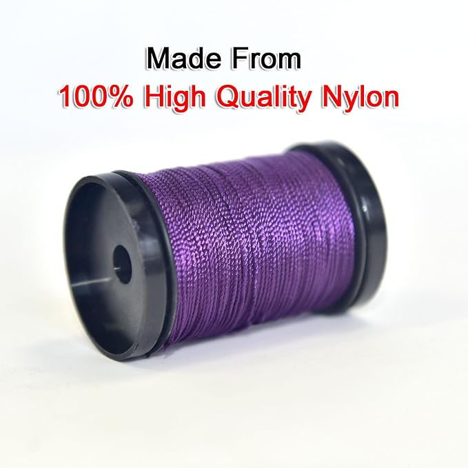 30 Yards Heavy Duty Extra Strong Upholstery Nylon Sewing Thread for Machine, Home, Hand, Craft, and Denim Leather，Color：Dark Purple