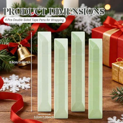 4 Pcs Double Sided Tape Pens ， Scrapbooking Double Sided Tape Roller