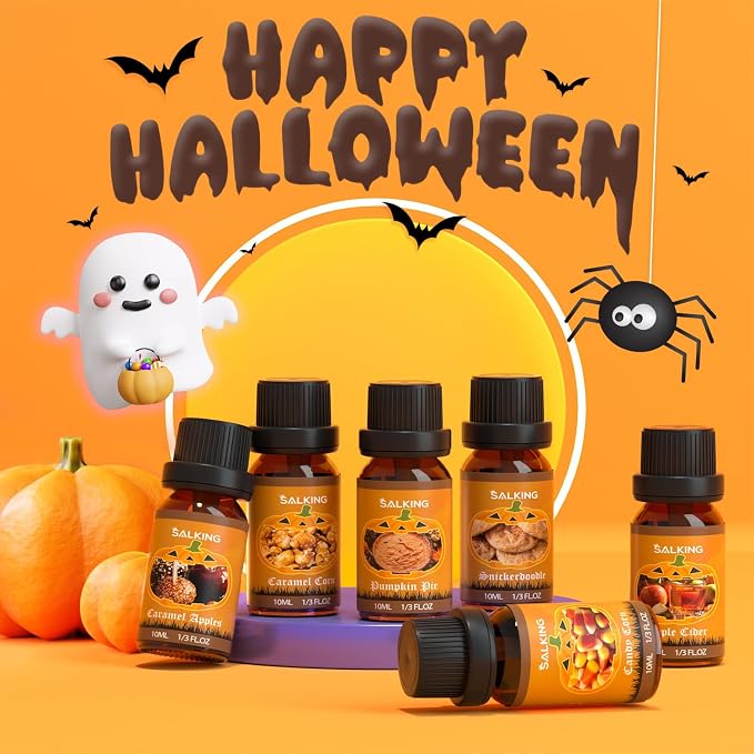 SALKING Halloween Fragrance Oils, Essential Oils Set for Diffuser for Home