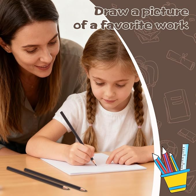 12 Pack Brown Colored Pencils for Kids, Pre-sharpened Art Pencils Back to School Supplies Set, Drawing Sketching Pencils for Students, Teachers, Classroom