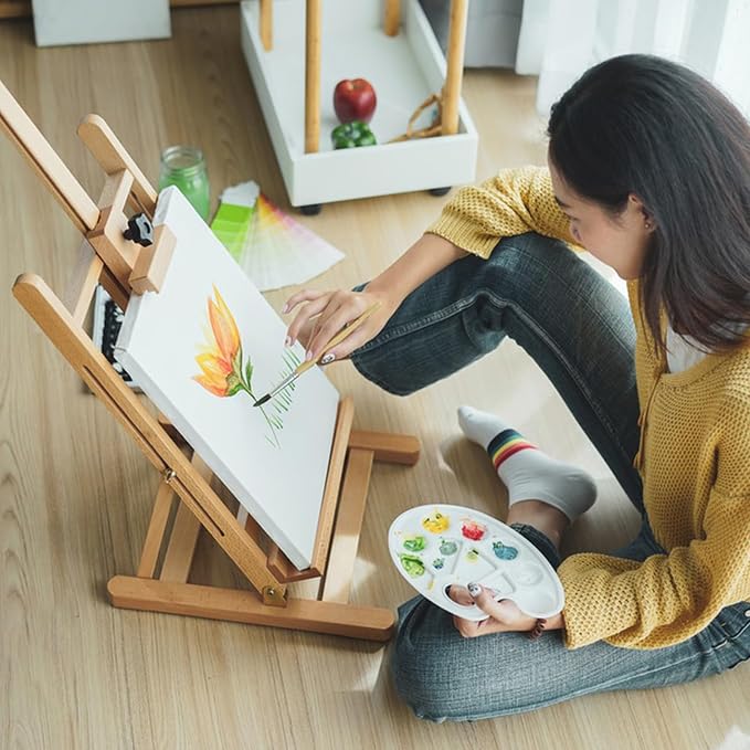 ESRICH Stretched Canvas for Painting, 24 Multi Pack 11x14, 8x10, 5x7(8 of Each) Blank Canvases for Painting, Primed Paint Canvas for Oil Paint, Acrylic Paint, for Beginners, Artists.