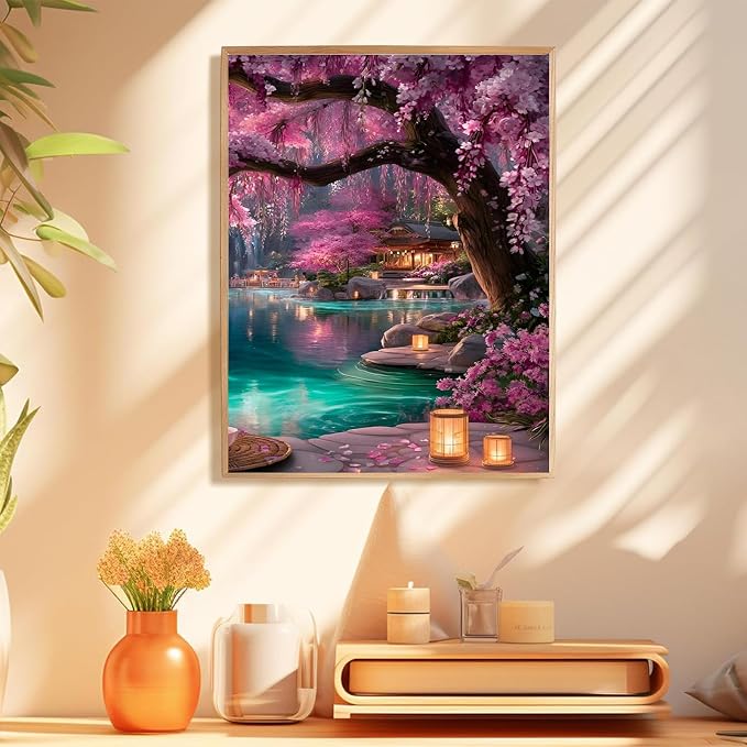 Tree Paint by Numbers Kit for Adults, Adult Paint by Number Kits 16x20 Inch | Paint by Numbers Kit for Adults, Acrylic Painting by Numbers, DIY Arts and Crafts for Gifts or Home Decor