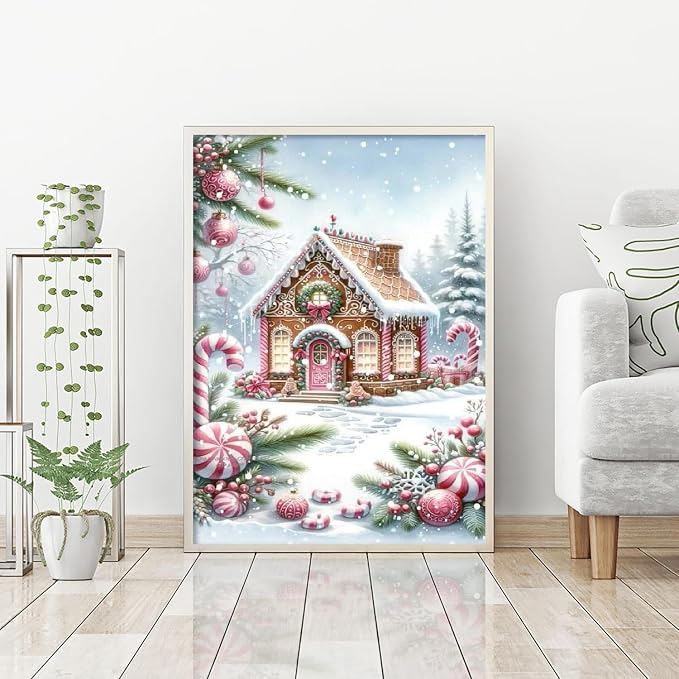 askkqtx Christmas Diamond Art Kits for Adults 12X16 Inch