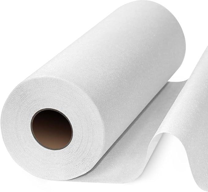 PLANTIONAL11.6"x30yd Medium Weight Non-Woven Fusible Interfacing for Sewing | Available in Black and White; Fusible Interfacing Fabric for Sewing ; Single-Sided Interfacing for DIY Crafts & Clothing