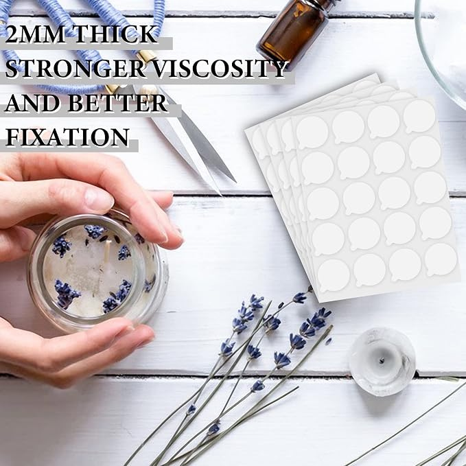 ACFELLE 8 Sheets Foam Dots 3D Round Adhesive, 2 Size Pop Dots Sticky Double Sided Tape for DIY Craft Making Scrapbooking with Hand Tear Position 360Pcs (0.4 & 0.8inch)
