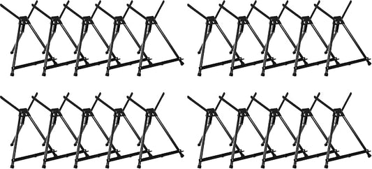 MEEDEN 10 Pcs Artist Tabletop Display Easel, Aluminum Tripod Easel for Painting, Collapsible Folding Frame Easel, Portable Lightweight Table Top Easel Stand, Hold Canvas Up to 24" x 30" (Pack of 2)