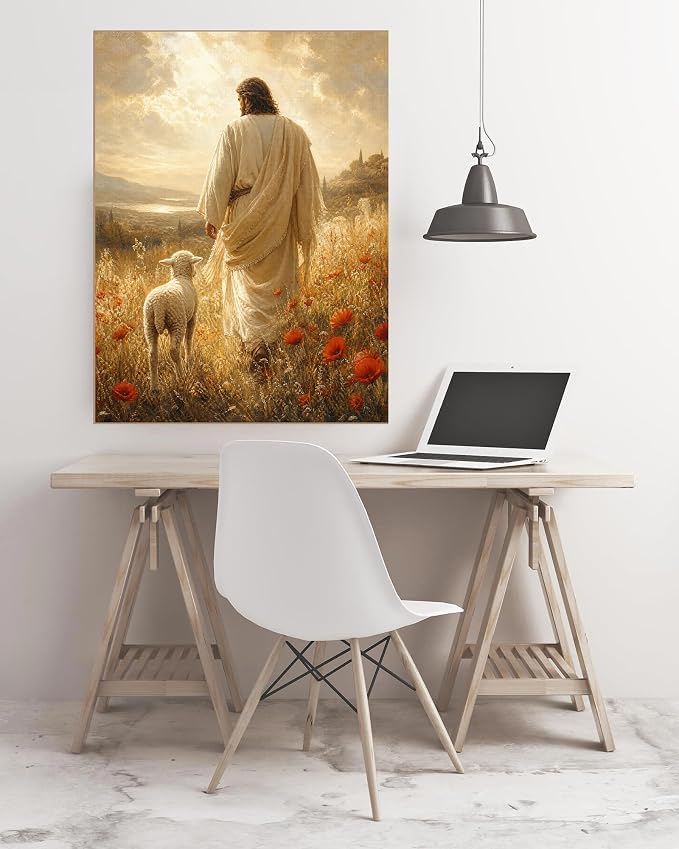 askkqtx Jesus Diamond Art Kits for Adults 12x16 Inch